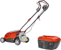 Elektrische Grasmaaier - Loopmaaier Duwmaaier - Gazon Onderhouden - Spatwaterdicht IPX4 - 32 cm Snijbreedte - Rood Zwart — thumbnail 5