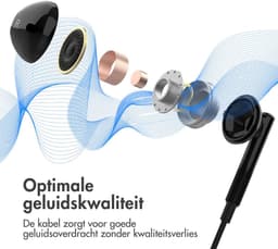 imoshion Bedrade Oordopjes met USB-C Aansluiting - Oortjes met Draad - Zwart — thumbnail 5