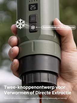 HiBREW H4C - Draagbare espressomachine - Mini koffiemachine - Koffiezetapparaat - Voor Camping, Auto & Reizen - Groen — thumbnail 4