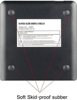 Externe DVD Speler - Schijf Brander - Media Afspelen - Snelle USB 3.0 - 2 MB Cache - Zwart — thumbnail 4