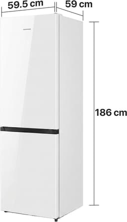 Heinner HCNF-HS304E++ Koel-vriescombinatie – 304 L – Full No Frost – Multi Air Flow – Elektronische Bediening met LED-display – Wit – 5 Jaar Garantie — thumbnail 4