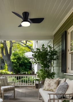 REALITY RANDERS - Ventilator - Zwart mat - incl. 1x SMD 20 W - Afstandsbediening - Geintegreerde dimmer - Traploos instelbare lichtkleur - Dimbaar met schakelaar - Niet externe dimbaar - Geheugenfunctie - Zomer- en wintermodus - 6 snelheidsniveaus — thumbnail 2