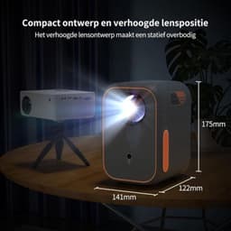 Thuys - Mini Beamer Projector - Compact & Draagbaar - voor Filmavonden - Gaming en Presentaties Thuis en Onderweg — thumbnail 3