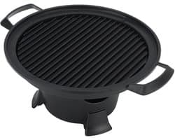 Dailygoods- Hibachi-grill Gietijzer - Draagbare BBQ-grill - Antiaanbak Grillpan - Eenvoudig te Monteren - Lichtgewicht - Ideaal voor Picknicks - Barbecuegrill