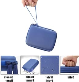 Harde Beschermhoes voor Portable SSD, Geschikt voor Samsung T7/T7 Touch/T7 Shield/T9, Blauw, Ideaal voor Opslag en Bescherming — thumbnail 4