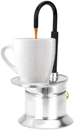 Vt products - Stovetop Moka Pot - Mini 1 Cup Espresso - Draagbare Koffiezetapparaat - Italiaanse Stijl - Perfect voor Kamperen - 50ML — thumbnail 1