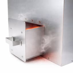 Eurocatch Telescopische Rookoven Vierkant 101 cm - Verzinkt Metalen Rookkast - Smoker voor Buiten met Thermometer en 10 Rookhaken - Extra Rookmot & Gasbrander voor eenvoudig aansteken — thumbnail 5