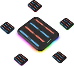 PlayCool Nintendo Switch 2 Quad Charger voor 4 Joy-Con Controllers met RGB Effect en LED-indicator — thumbnail 4