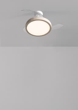 CREATE - Plafondventilator 40W stil met intrekbare bladen en LED-licht, verschillende maten - M - Met licht - WIFI - WIND CLEAR STUDIO — thumbnail 3
