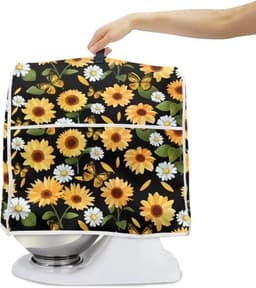 Mixer Cover - Keukenmachinehoes - Keuken Decoratie - Met Handvat en Zakken - 38x27x37 cm - Zonnebloem Daisy Vlinder — thumbnail 4