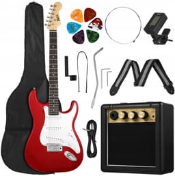 Complete Elektrische Gitaar Set - 39 Inch ST-model met 20 Watt Versterker, HSS Pickups & Accessoires – Perfect voor Beginners, Jongeren & Volwassenen — thumbnail 1