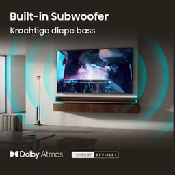 Hisense 75E8S SmartTV - 75 inch - 4K Hi-QLED MiniLED - 2026 - 600 nits - Native 144Hz Game Mode - Built-in Subwoofer - Hi-View AI Engine - Hi-QLED Colour - Dolby Vision Atmos — thumbnail 5