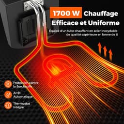 Elektrische Friteuse - Vetvrije Frituur - Thuis Frituren - Instelbare Thermostaat - 5 Liter - Zwart — thumbnail 3