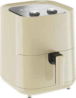 Kleine Airfryer - Heteluchtfriteuse - Gezond Koken - Compact Lichtgewicht - 5 Liter - Beige — thumbnail 1