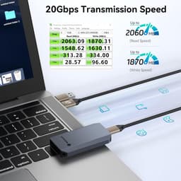 Snelle Externe SSD 1TB USB 3.2 Gen 2 Draagbare Solid State Drive — thumbnail 2