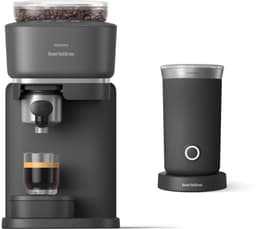 Philips Baristina + Melkopschuimer Bundel - BAR303/60 - Espressomachine - Pistonmachine - Zwart — thumbnail 1