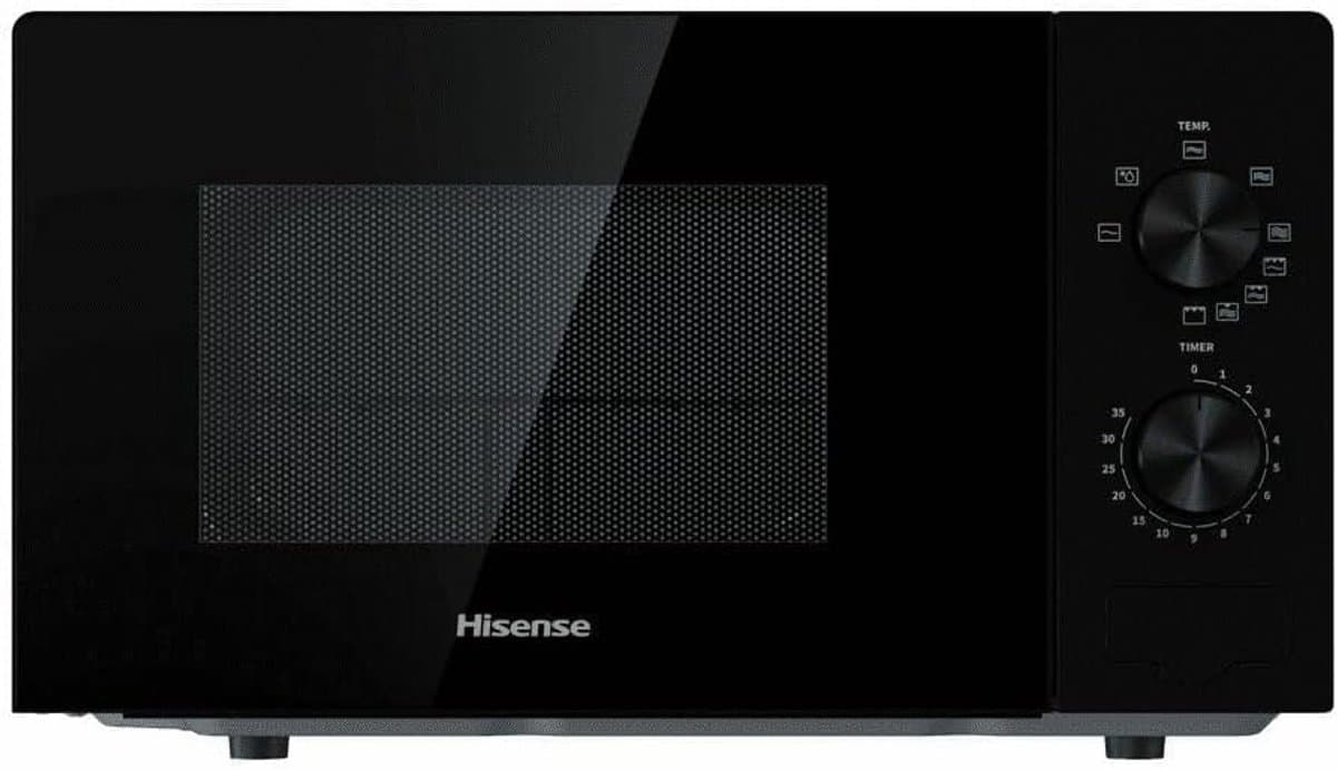 Magnetron met Grill - Compacte Oven - Snelle Maaltijden - Mechanische Bediening - 20 Liter Inhoud - Zwart — afbeelding 1