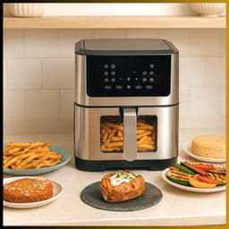 RVV® Heteluchtoven - Oven - Airfryer Oven - Zwart - 38cm x 30cm x 37cm — thumbnail 3