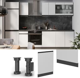 Vaatwasser Paneel - Keuken Front - Keuken Inbouw - Modulair Ontwerp - 60 cm Breed - Wit — thumbnail 3