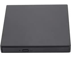 Externe DVD CD Brander - Schrijver Lezer - Data Opslag - Snelle USB Verbinding - Compact Formaat - Zwart