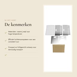 Dailygoods- BBQ Grill Draagbaar - Roestvrij Staal - Mini Houtskool Barbecue - Camping Grill - 1 tot 2 Personen - Stabiele Ondersteuning — thumbnail 3