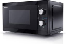 Magnetron - Oven Verwarming - Snel Eten Bereiden - Mechanische Bediening - 20 Liter - Zwart — thumbnail 4