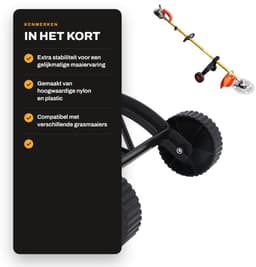 Dailygoods- Grasmaaiersteunwiel Verstelbaar - Draagbare Onkruidwielen - Stabiliteit/Balansverbetering - Duurzame Materialen - Eenvoudige Installatie - Maaiwielen — thumbnail 2
