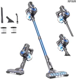 Greenote Battery Vacuum Cleaner, Up to 30 Minutes Running Time, Stick Vacuum Cleaner with LED Battery Vacuum Cleaner with Crevice Nozzle and Soft Brush, Self-Standing Function for Hard Floors and Pet Hair — thumbnail 1