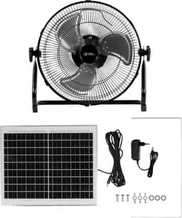 Draagbare ventilator op zonne-energie - PCE Instruments PCE-SV 10 - Zonneventilator - 12 Snelheden - Accu 8800 mAh — thumbnail 1
