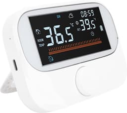 Slimme Thermostaat - Temperatuurregelaar Verwarming Besturing - Energie Besparen - Draadloze Installatie - 984ft Bereik - Wit — thumbnail 4