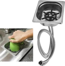 Automatische Glazenspoeler - Bekerwasser RVS - Snel Glazen Reinigen - Meerhoekige Wateruitlaat - 20 x 13 x 0.5 cm - Zilver — thumbnail 4