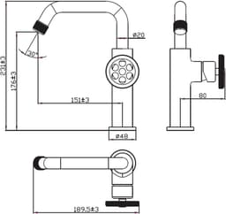 Tafelmixer Gietijzer - Keukenmixer - Deeg Kneden - Robuust Ontwerp - 19 Kilogram - Rood — thumbnail 5