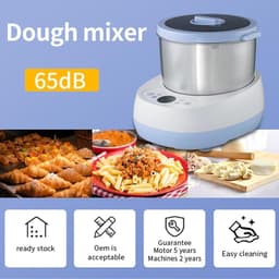 Deegmixer - Keukenmachine Mixer - Bakken Brood - Multidimensionale Mengfunctie - 5 Liter - Rood — thumbnail 4