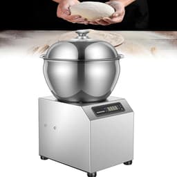 Spiraalkneedmachine - Deegmixer Keukenmachine - Brood Deeg Maken - Dubbele Rotatie - 5-8 kg - Zilver — thumbnail 1