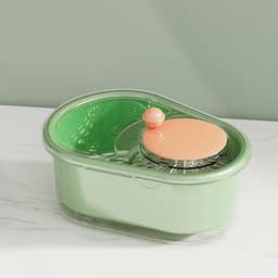 Salade Spinner - Sla Wasmachine - Groenten Wassen - Handslinger Bediening - 347 x 267 x 206 cm - Groen — thumbnail 2