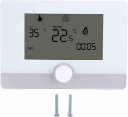 Programmeerbare Thermostaat - Intelligente Regelaar - Comfort Verwarmen - Groot LCD Display - 7 Dagen - Wit — thumbnail 5