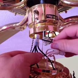 Plafondventilator Lichtschakelaar - Ketting Schakelaar - Ventilator Bediening - AAN-UIT Functie - 3 Stuks - Transparant Zwart — thumbnail 2