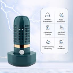 Geel Draadloze USB fruit en groentewasmachine - draagbare voedselreiniger - compact ontwerp - praktisch voor dagelijkse voedselreiniging — thumbnail 4