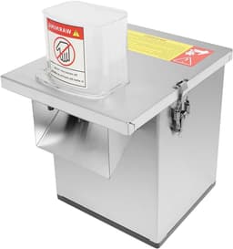 Elektrische Groentesnijder - Keukenmachine Multifunctioneel - Snel Ingrediënten Bereiden - 4-in-1 Snijfuncties - 150 kg Per Uur - Zilver — thumbnail 1
