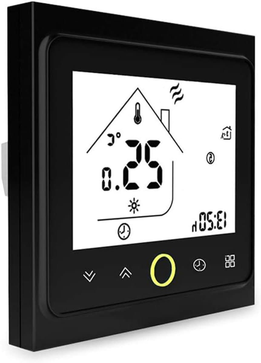 Slimme Thermostaatkraan - Temperatuurregelaar - Energie Besparen - App en Spraakbesturing - 5A - Zwart — afbeelding 1