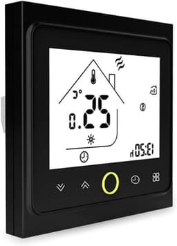 Slimme Thermostaatkraan - Temperatuurregelaar - Energie Besparen - App en Spraakbesturing - 5A - Zwart — thumbnail 1