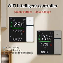 Slimme Thermostaat - Verwarming Regelunit - Energie Besparen - App & Stem Bediening - 10 x 10 x 7 cm — thumbnail 3