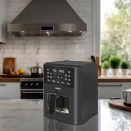 Digitale Luchtfriteuse - Heteluchtoven Frituurpan - Gezond Koken - Met Venster - 8 Liter - Zwart — thumbnail 2