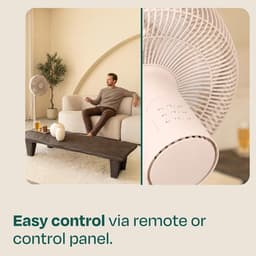Staande ventilator - Vloer ventilator - Comfort Vergroten - 3 Instelbare Hoogtes - 110 cm - Beige — thumbnail 3