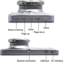 TechU™ Dashcam Voor en Achter Camera – M06 Pro – Dashboardcamera – 4” Scherm – Full HD 1080P – 170° Wijdhoeklens – Nachtvisie – Looprecording – Bewegingssensor – G-sensor – Parkeermonitor – Incl. Achteruitrijcamera - voor auto — thumbnail 4