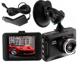 Full HD Dashcam voor auto - Dashcam voor auto voor en achter - Dual Dashcam - Nachtvisie, G-Sensor, Looprecording