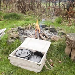 Esschert Design - 7 Delig Kampvuurkookset - Dutch Oven - Dutch oven - Staal - — thumbnail 4