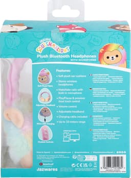 Squishmallows - Leonard - draadloze kinderkoptelefoon - met pluche - microfoon - bluetooth — thumbnail 4