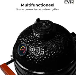 EVIQ - Kamado barbecues - Houtskoolbarbecue – Keramisch Kamado BBQ - Egg BBQ - 13" — thumbnail 4