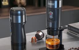 HiBREW H4A Premium Draagbare Espresso Machine – 3-in-1 Koffiemachine – Geschikt voor Nespresso, Dolce Gusto & Gemalen Koffie – 15 Bar – Wit — thumbnail 2